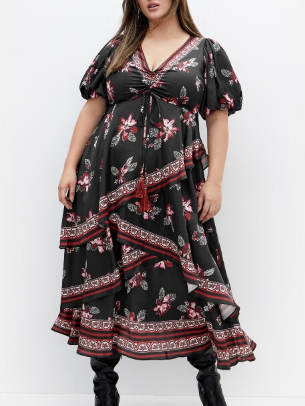 City Chic Drama Queen Floral Maxi Dress | Size S (16) - NWT - Picture 2 of 8
